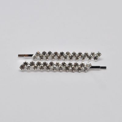 J0372H1S CRY/S DIAGONAL SHAPE BOBBY PINS