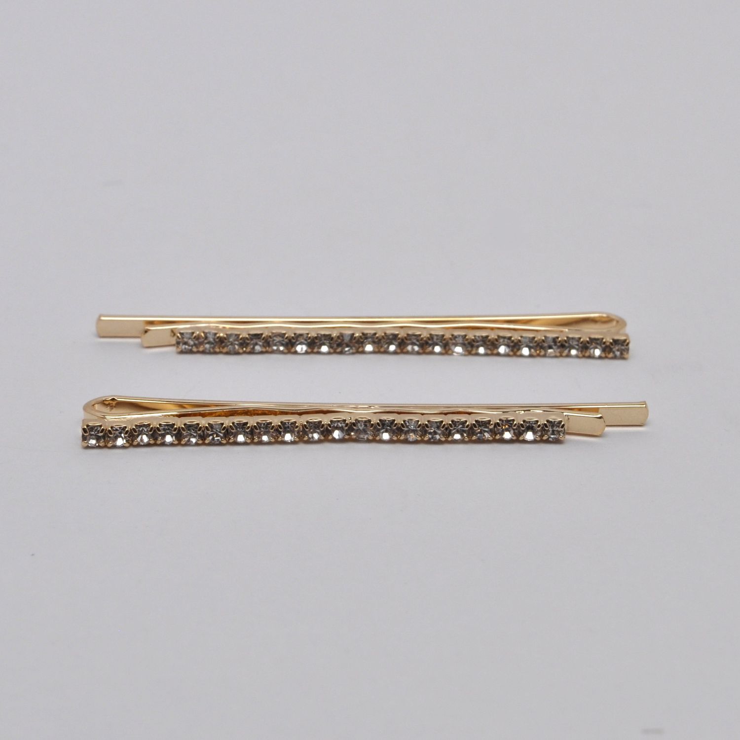 J0012H1G CLR/G 2MM 1 ROW BOBBY PINS