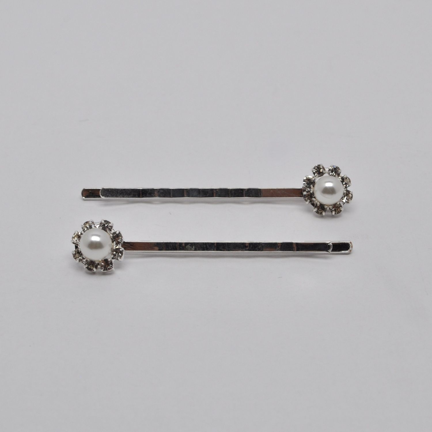 J0369H39S CRY/S FLWR PEARL BOBBY PINS