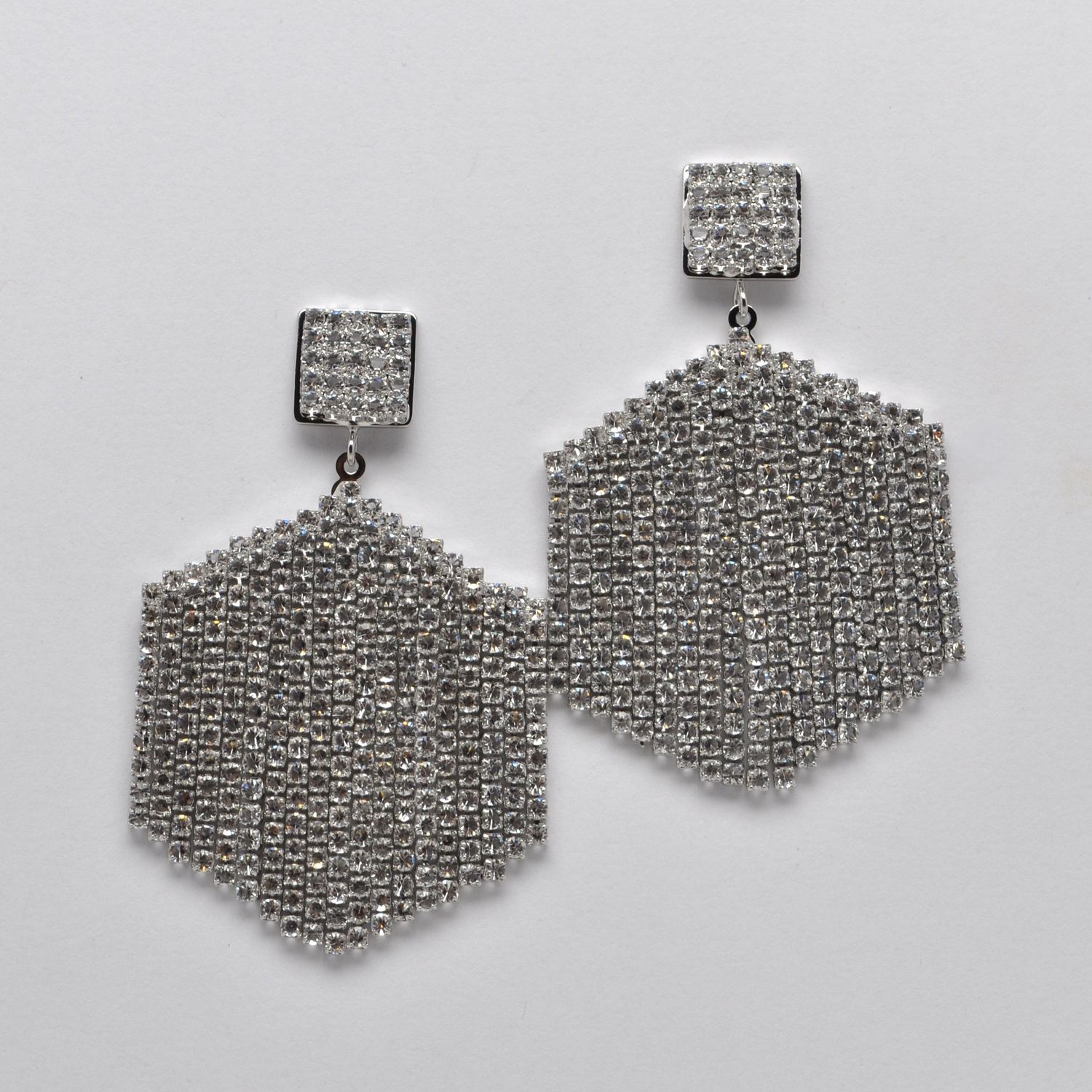 JM7732E1S CZ/S DIAMND TOP DNGL FRINGE ER