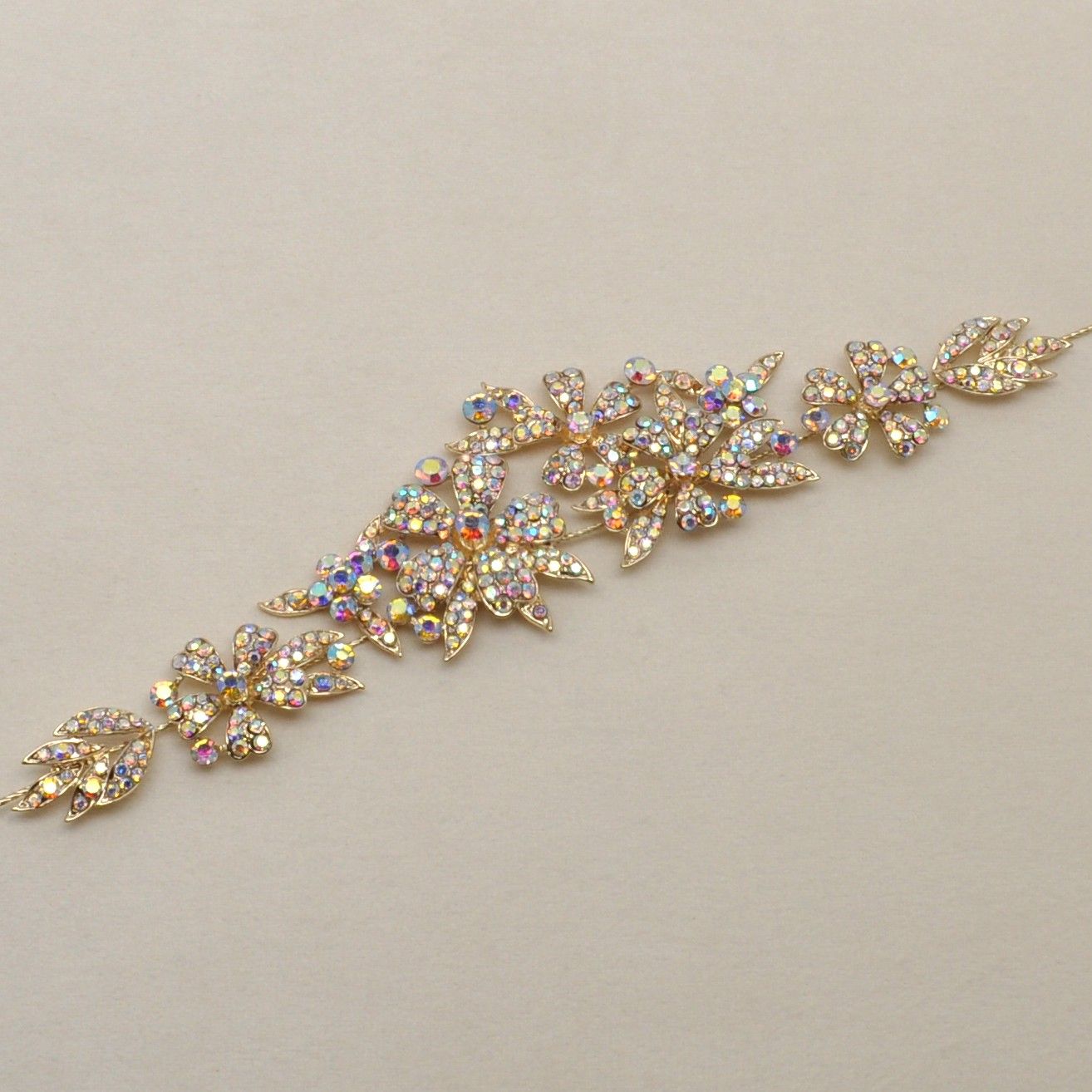 SX2581H3G AB/G CRY LRG &amp; SML FLWRS HDBND