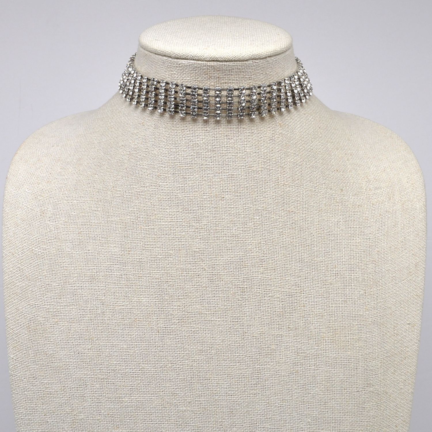 PB1421N1S CLR/S FIVE ROWS M RND STN NECK