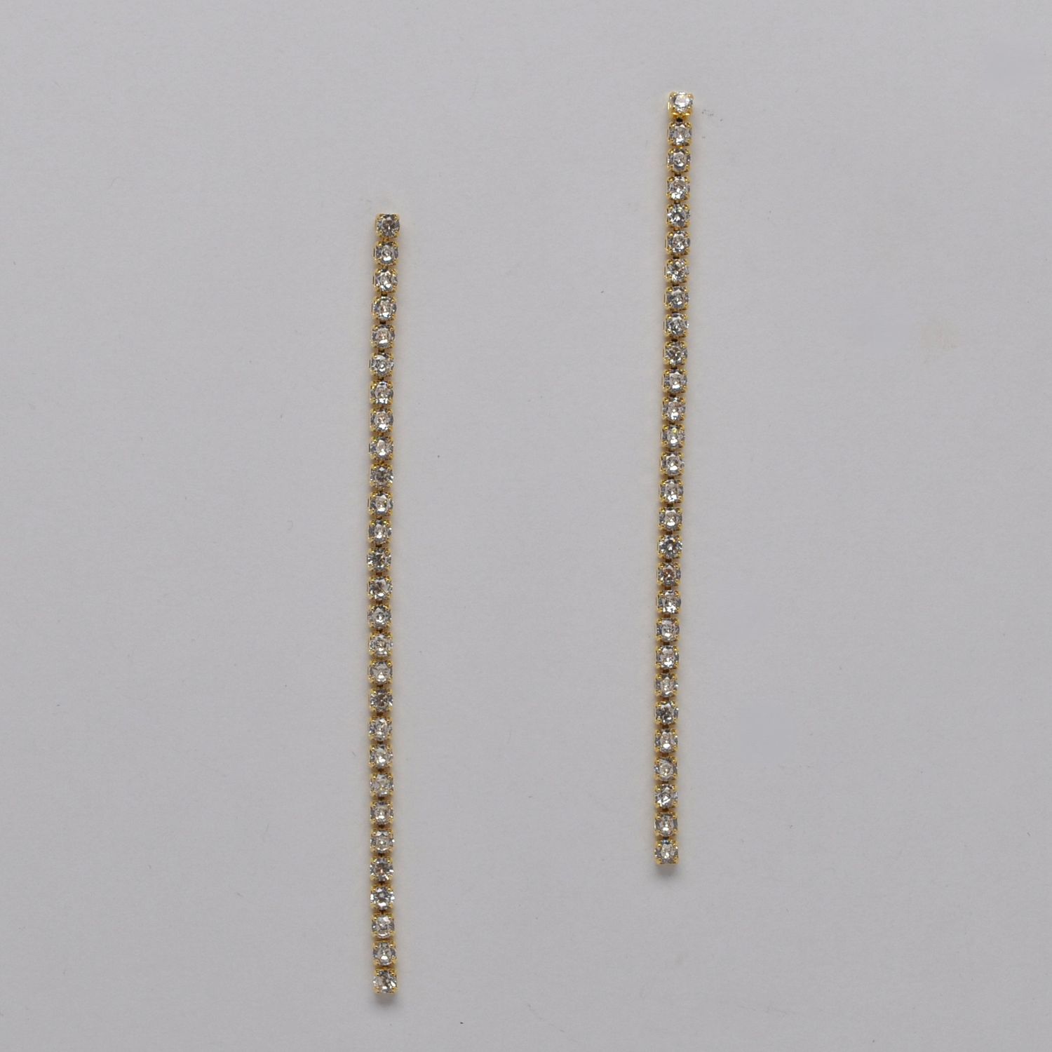 JL1005E1G CZ/G 4&quot; LONG 3MM RND STNS EAR
