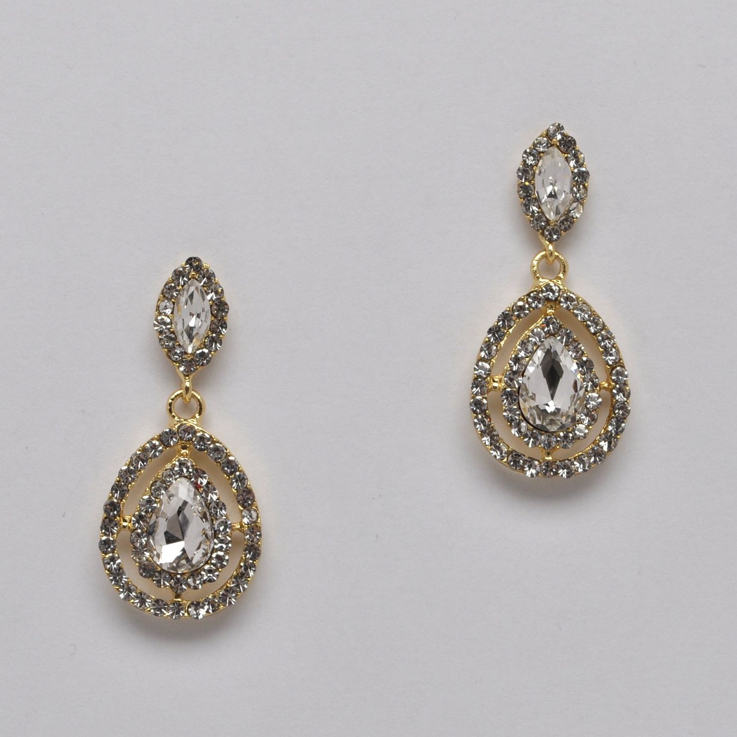 SI4852E1G  CRYS/G DBL MARQUISE AND TRDRP DANGLE ER