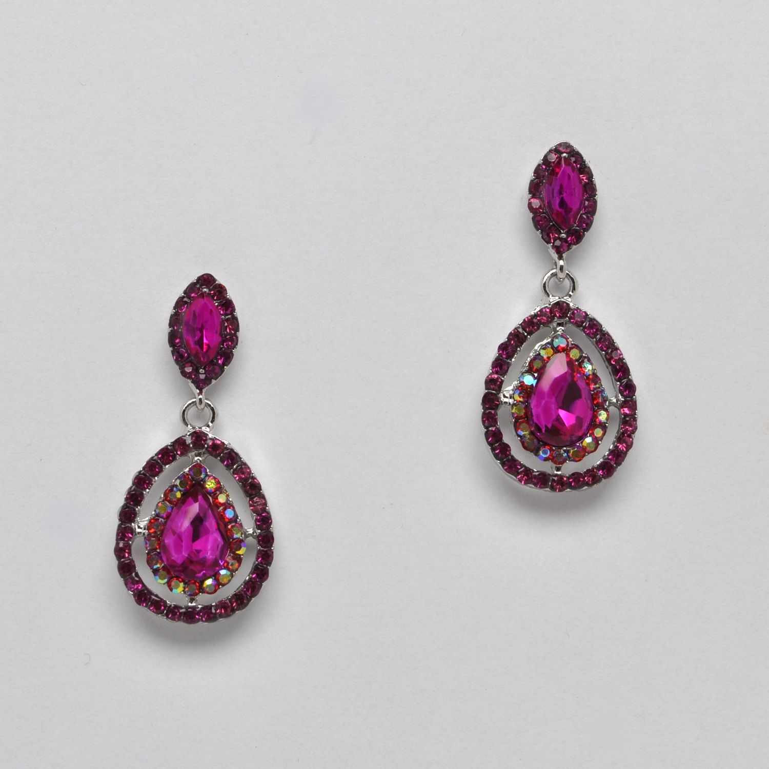 SI4852E27S  FUCH/S  DBL MARQUISE AND TRDRP DANGLE ER