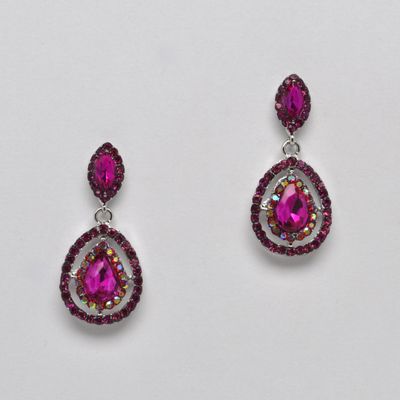 SI4852E27S  FUCH/S  DBL MARQUISE AND TRDRP DANGLE ER