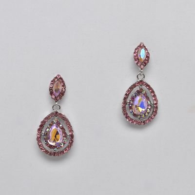 SI4852E33S  LTROSE/S  DBL MARQUISE AND TRDRP DANGLE ER