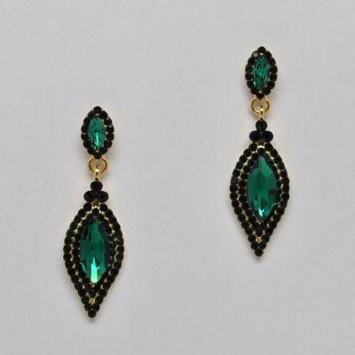 SI4853E18G EMERAL/G MRQS SMLL RND STN 1&quot; DNGLE EAR