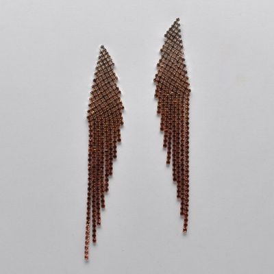 CC0004E61S  PEACH/SIL SML STNS TREE SHP ER