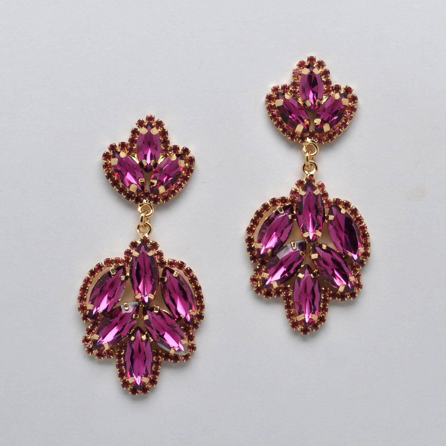 CC0018E27G FU/G MRQU STNS FLWR EAR