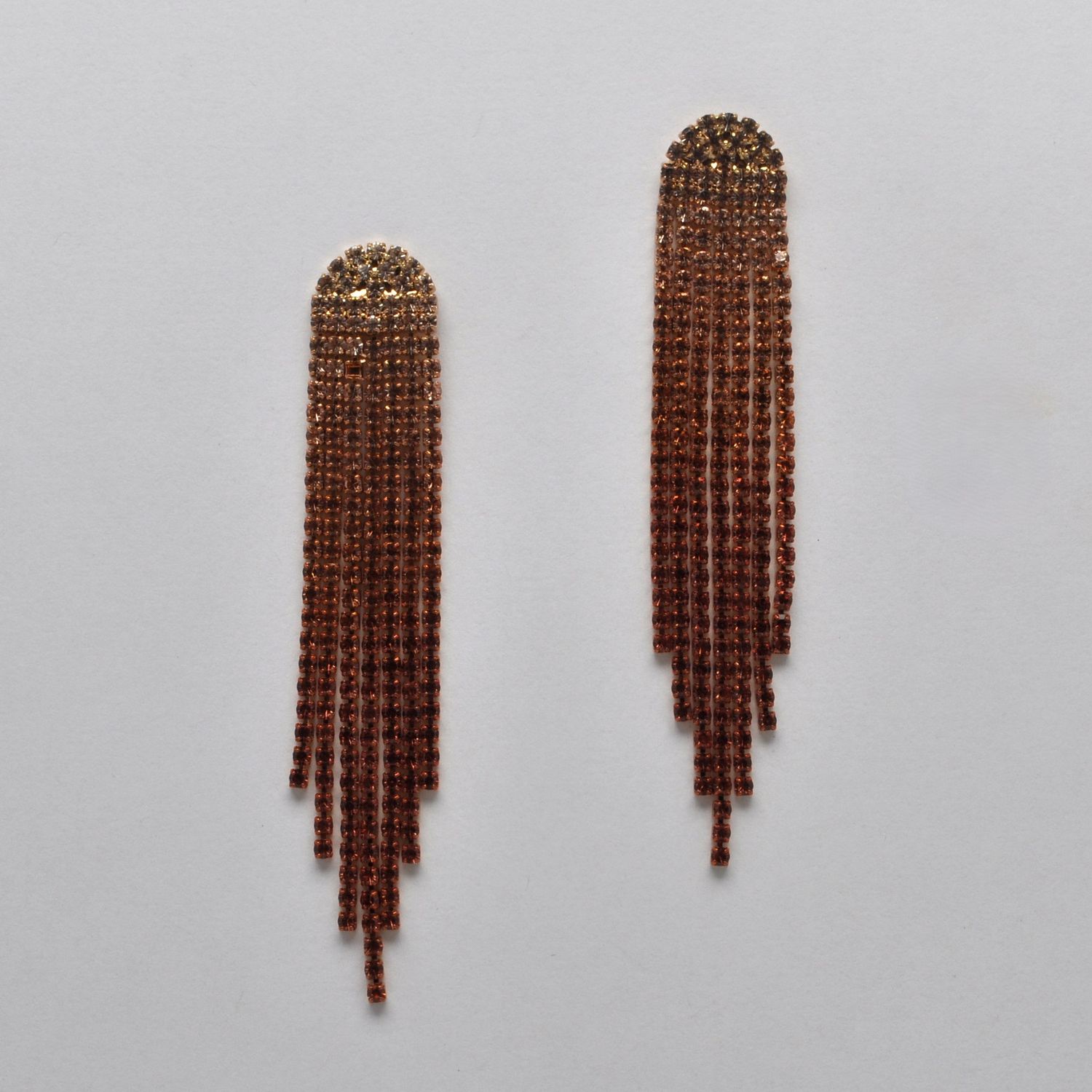 CC0002E61G PEACH/G OMBRE TASSL EAR