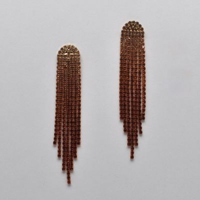 CC0002E61G PEACH/G OMBRE TASSL EAR