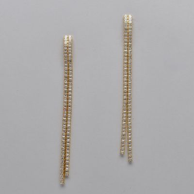 JL1351E1G CZ/G 2 ROW CRY / 3-3/4" EAR