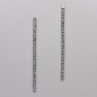 JL1435E1S CZ/S 4&quot; LONG 4MM RND STNS EAR