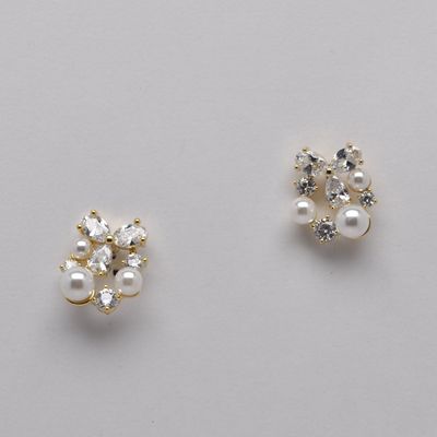 LB326452E40G PRL/G CRY/PRL CLSTR STUD ER