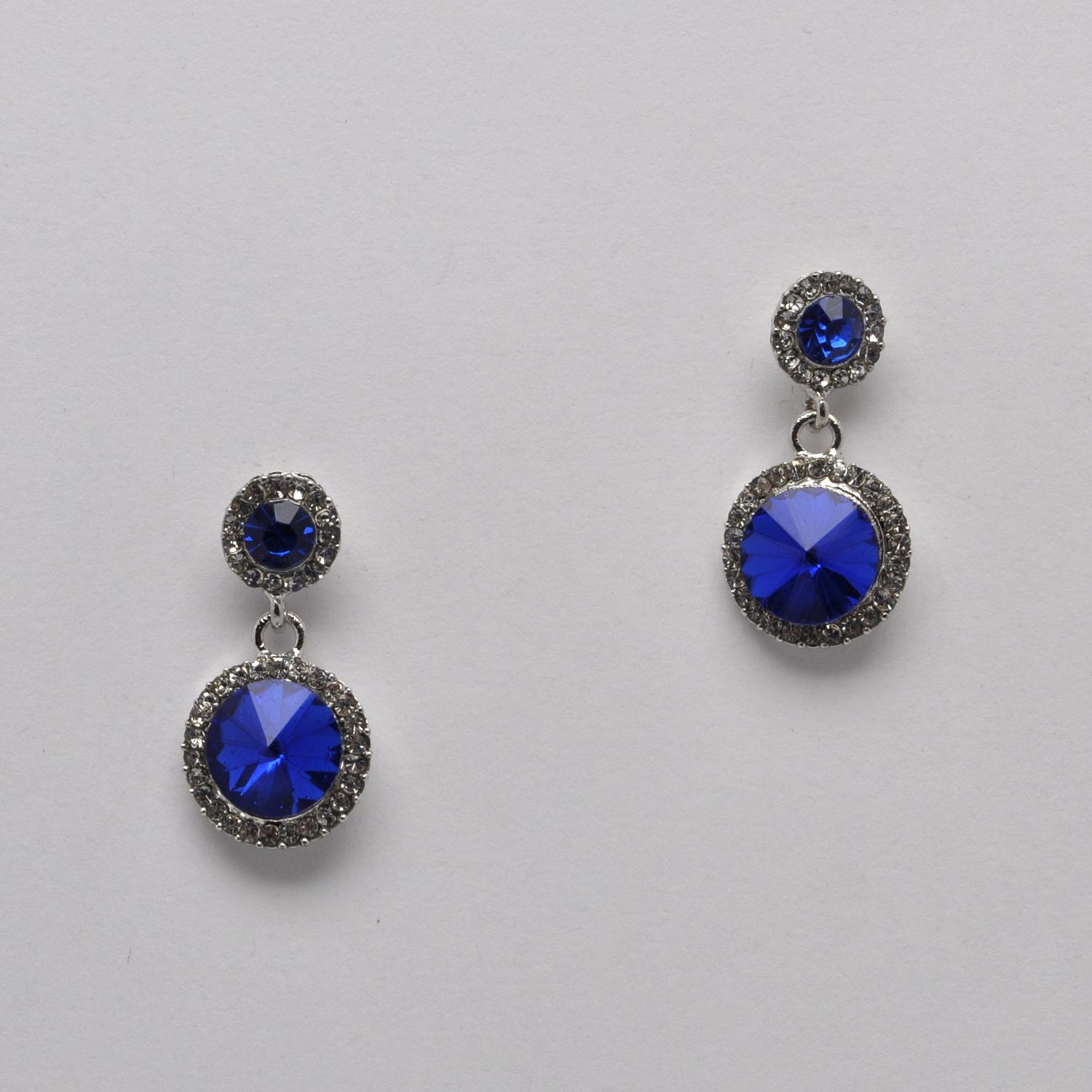 SI4850E12S1 SAPPH/S TWO LNKD CIRC DRPS 1.5" EARR