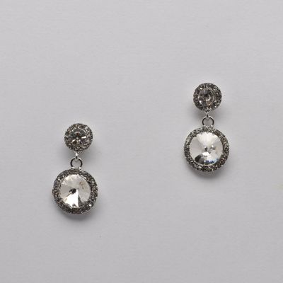 SI4850E1S CLR/S TWO LNKD CIRC DRPS 1.5" EARR