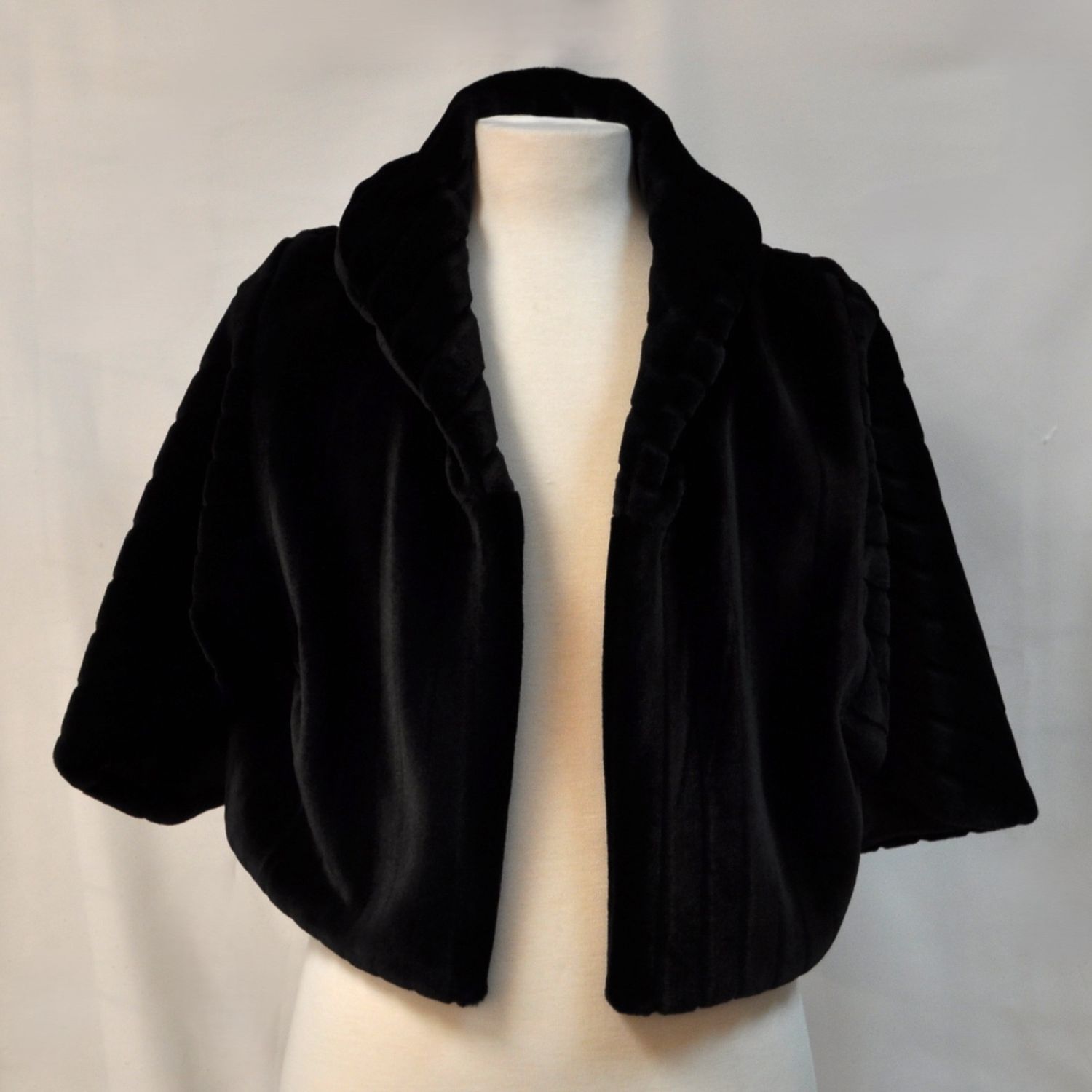 CN9966D67 FAUX FUR - BLACK JACKET