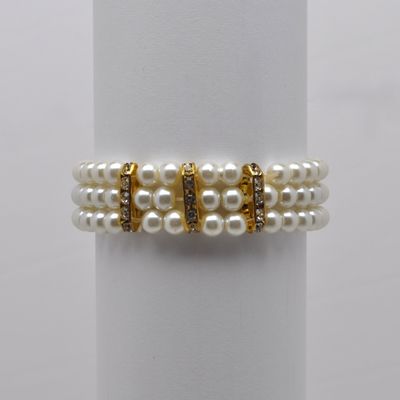 CN0181B39G1 WH/CLR G THREE ROWS CNTR BGTT