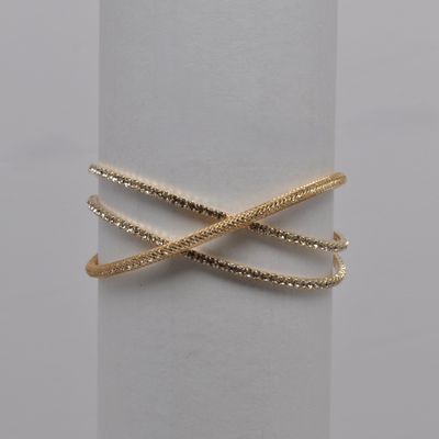 J83877B1G CLR/G 3 ROW CRSSOVR CUFF BRAC