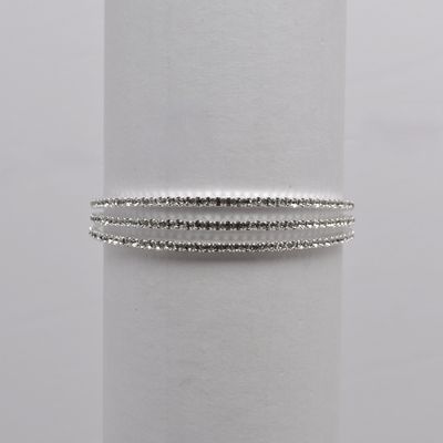 J83450B1S CLR/S 3 ROW CRY BRAC