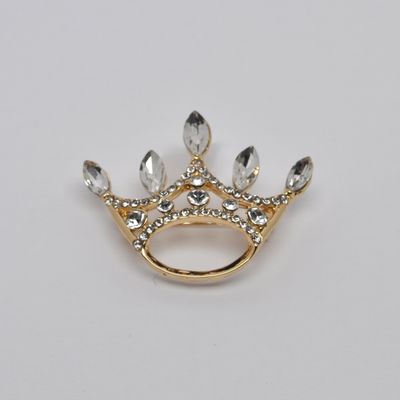 JY2932P1G CLR/G CROWN W/MARQ STNS PIN