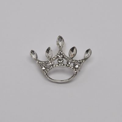 JY2932P1S CLR/S CROWN W/MARQ STNS PIN