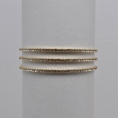 J83358B1G CRY/G THREE ROW CRYSTAL BRAC