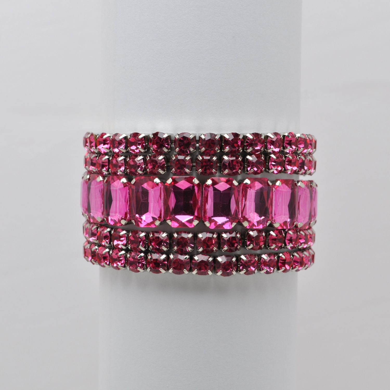 AJ629B27S FUSCHIA PKG OF 5 STRETCH BRAC