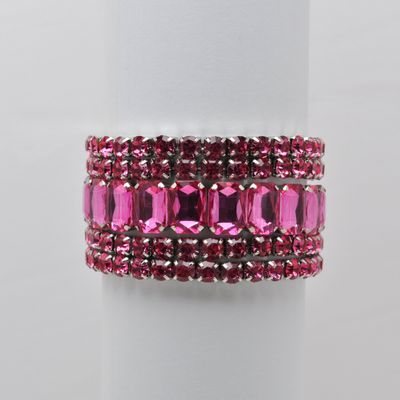 AJ629B27S FUSCHIA PKG OF 5 STRETCH BRAC