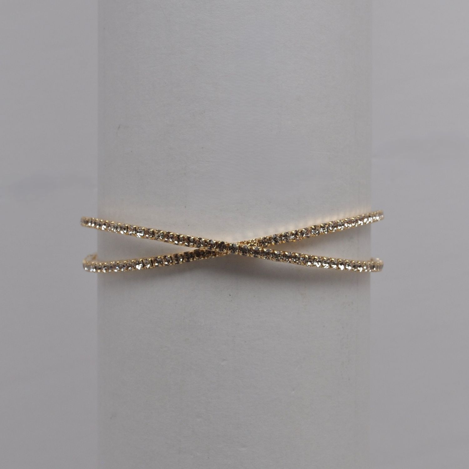 J83361B1G CLR/G X SHAPED CUFF BRC