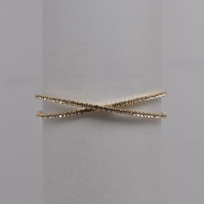 J83361B1G CLR/G X SHAPED CUFF BRC