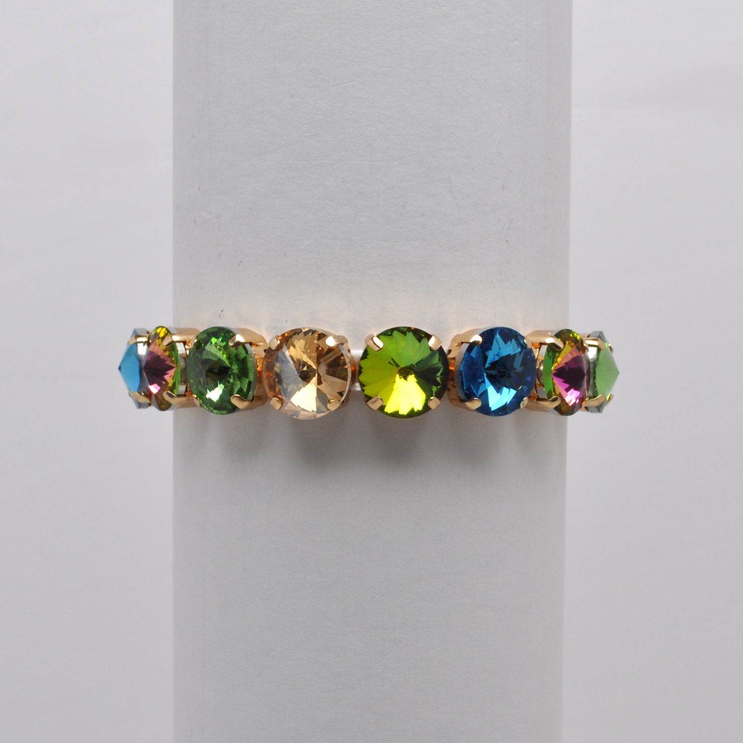 CC0026B66G MULTI/G RND STN STRCH BRAC