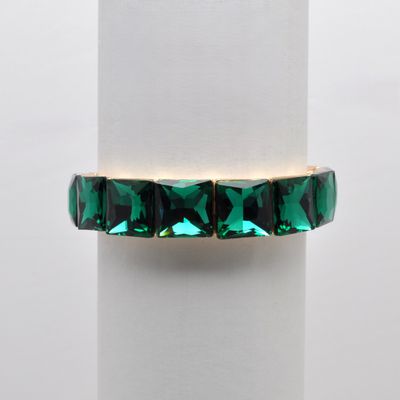 QQ1992B18G  EMERALD/G  SQUARE STN STT BRCLT