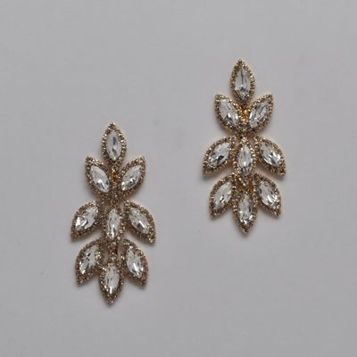 J44011E1G CLR/G MRQUS STN LEAVS EAR