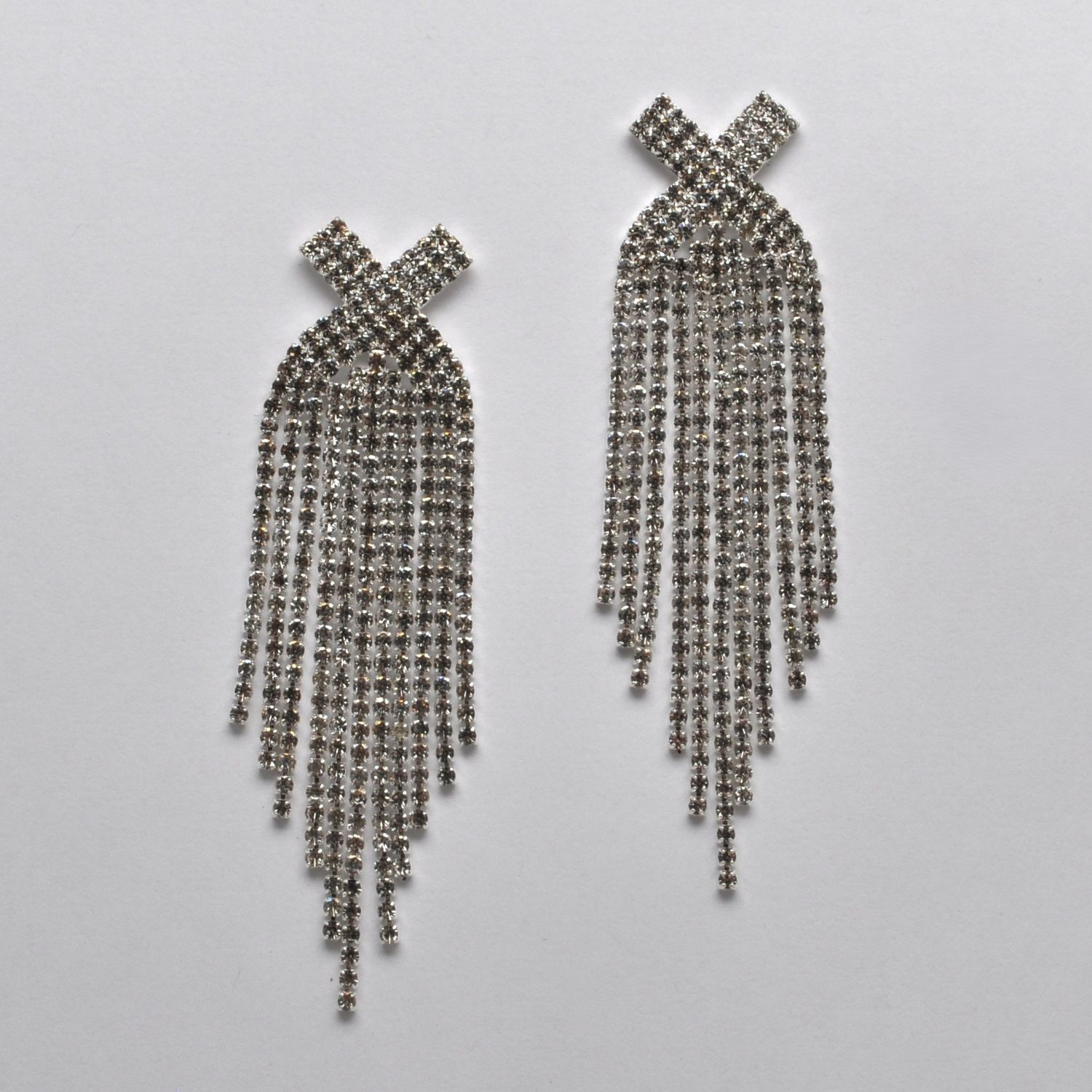 CC0080E1S CRYS/S  DBL XX TOP OMBRE TASSL EAR