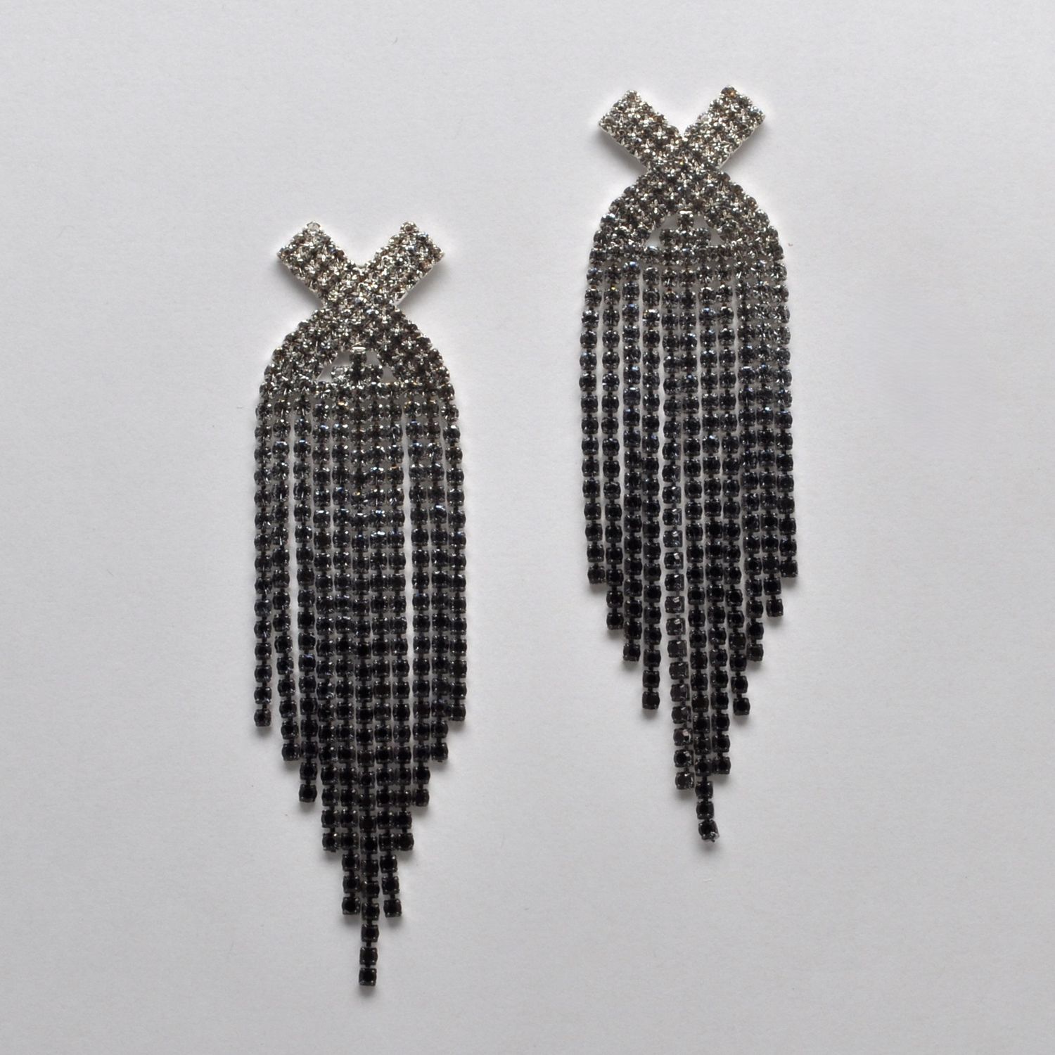 CC0080E7S BLKDIAM/S  DBL XX TOP OMBRE TASSL EAR