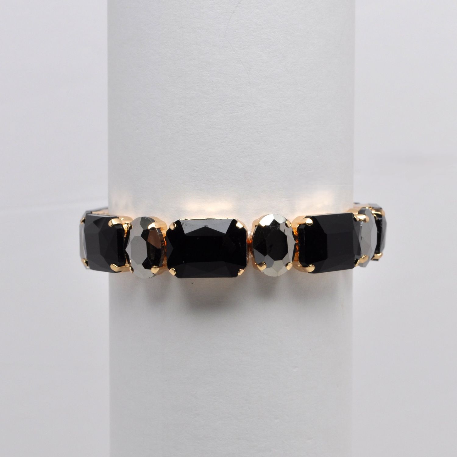 CC0083B2G6 JET/HEM/G OVAL RECT STN STRCH BRAC