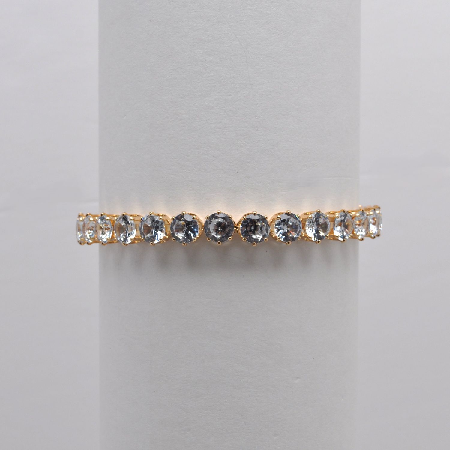 CC0065B1G CRYS/GLD 1 ROW STONE COIL WRAP BRC