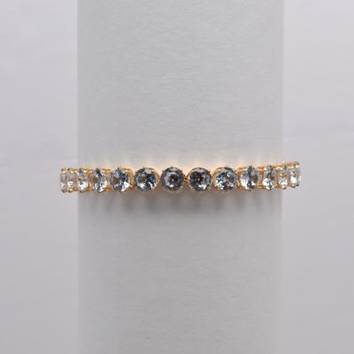 CC0065B1G CRYS/GLD 1 ROW STONE COIL WRAP BRC