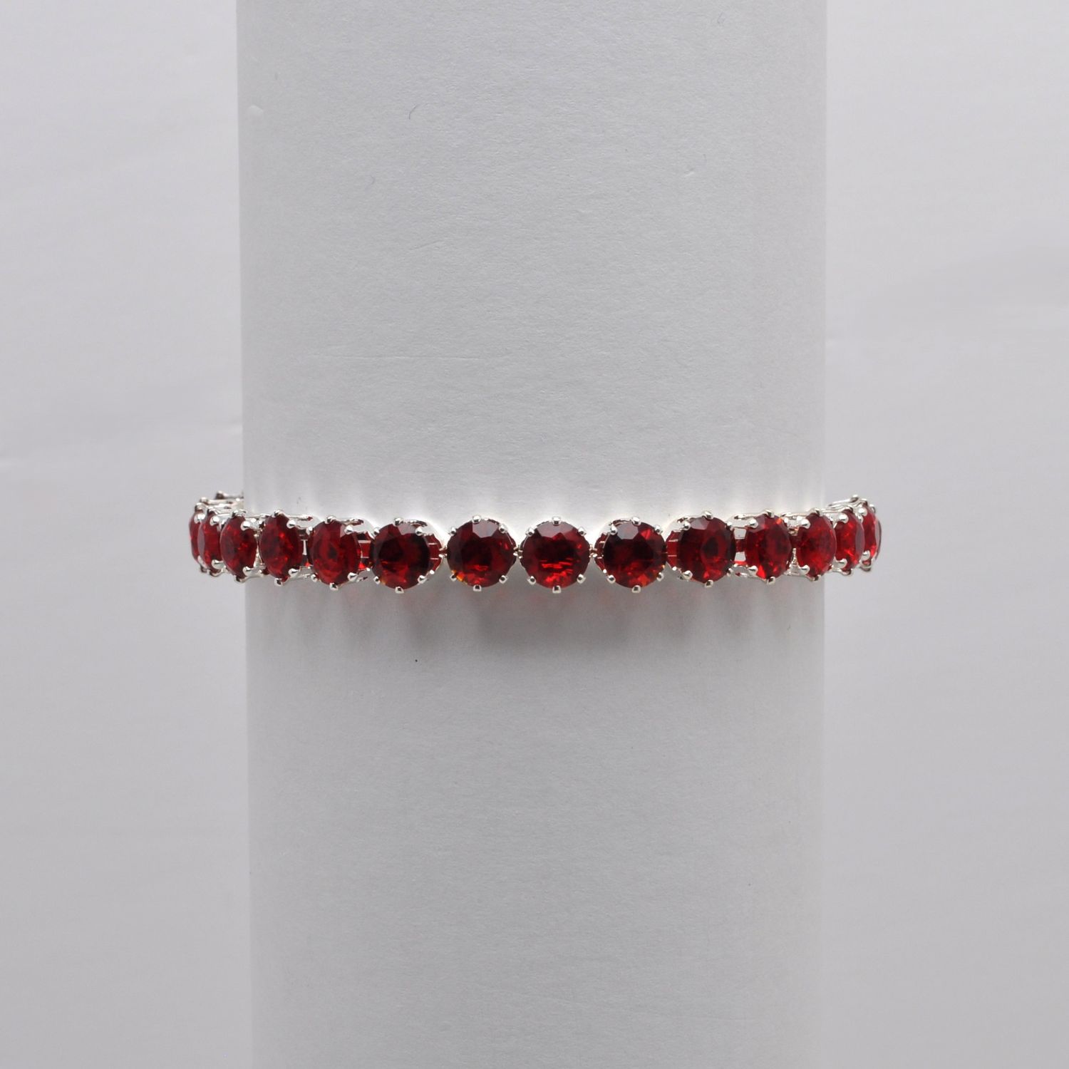 CC0065B9S SIAM/SIL 1 ROW STONE COIL WRAP BRC