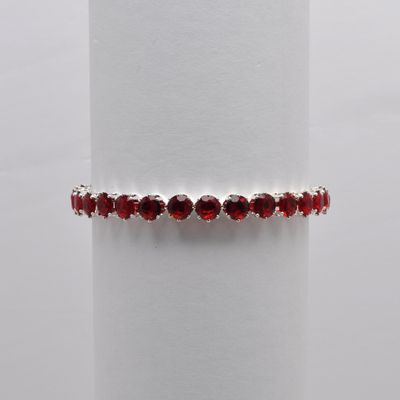 CC0065B9S SIAM/SIL 1 ROW STONE COIL WRAP BRC