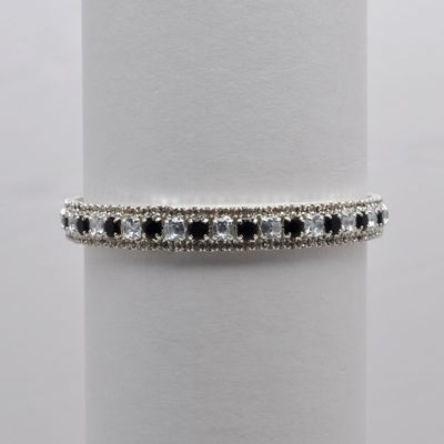CC0069B2S1 CZ/JET/S 1 ROW DOTS WRAP BRAC