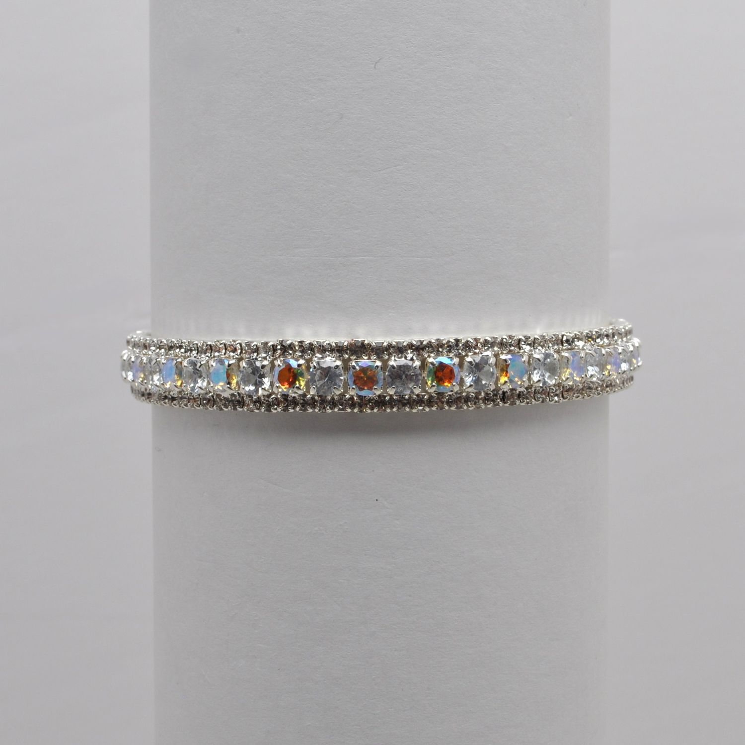 CC0069B3S CZ/AB/S 1 ROW DOTS WRAP BRAC