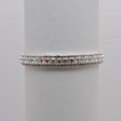 CC0069B3S CZ/AB/S 1 ROW DOTS WRAP BRAC