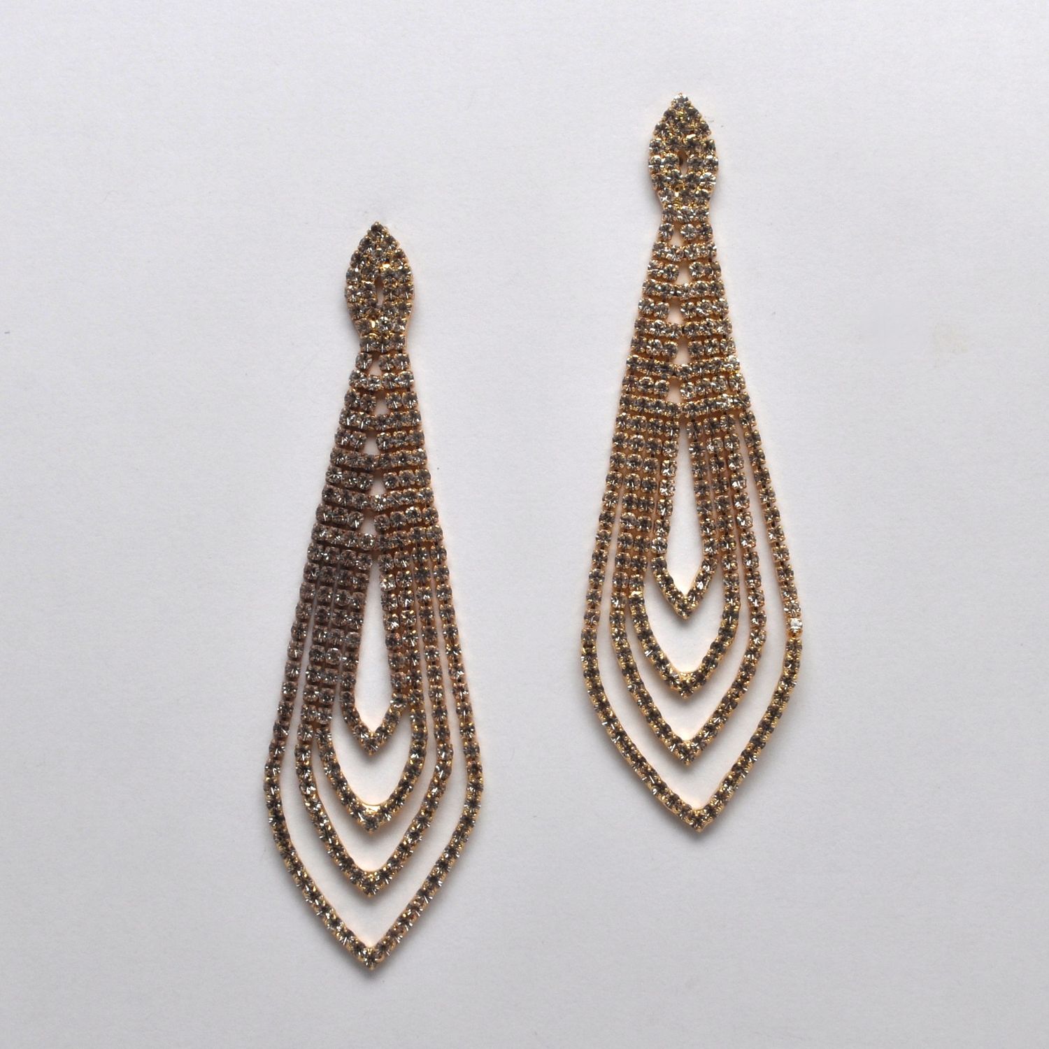 CC0078E1G CRYS/G OPEN MARQUISE STYLE MULTI LINE ER