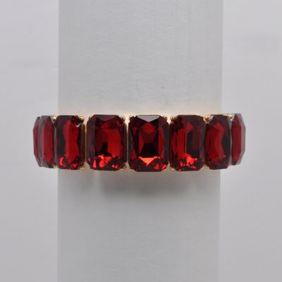 QQ3438B9G SIAM/G RECTANGLE STONE STRETCH BRCLT