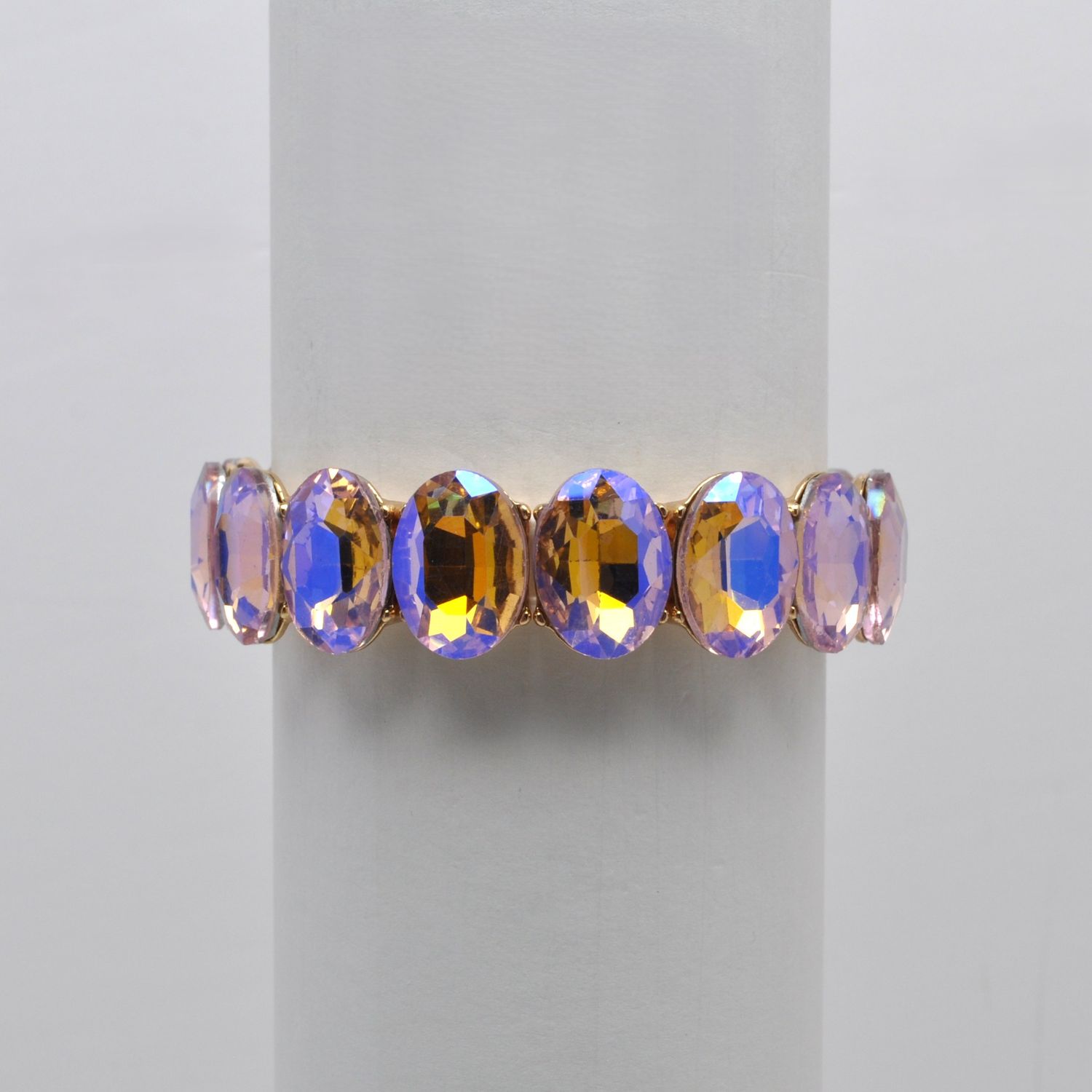 QQ3439B29G  FU-AB/G OVAL STONE STRETCH BRCLT