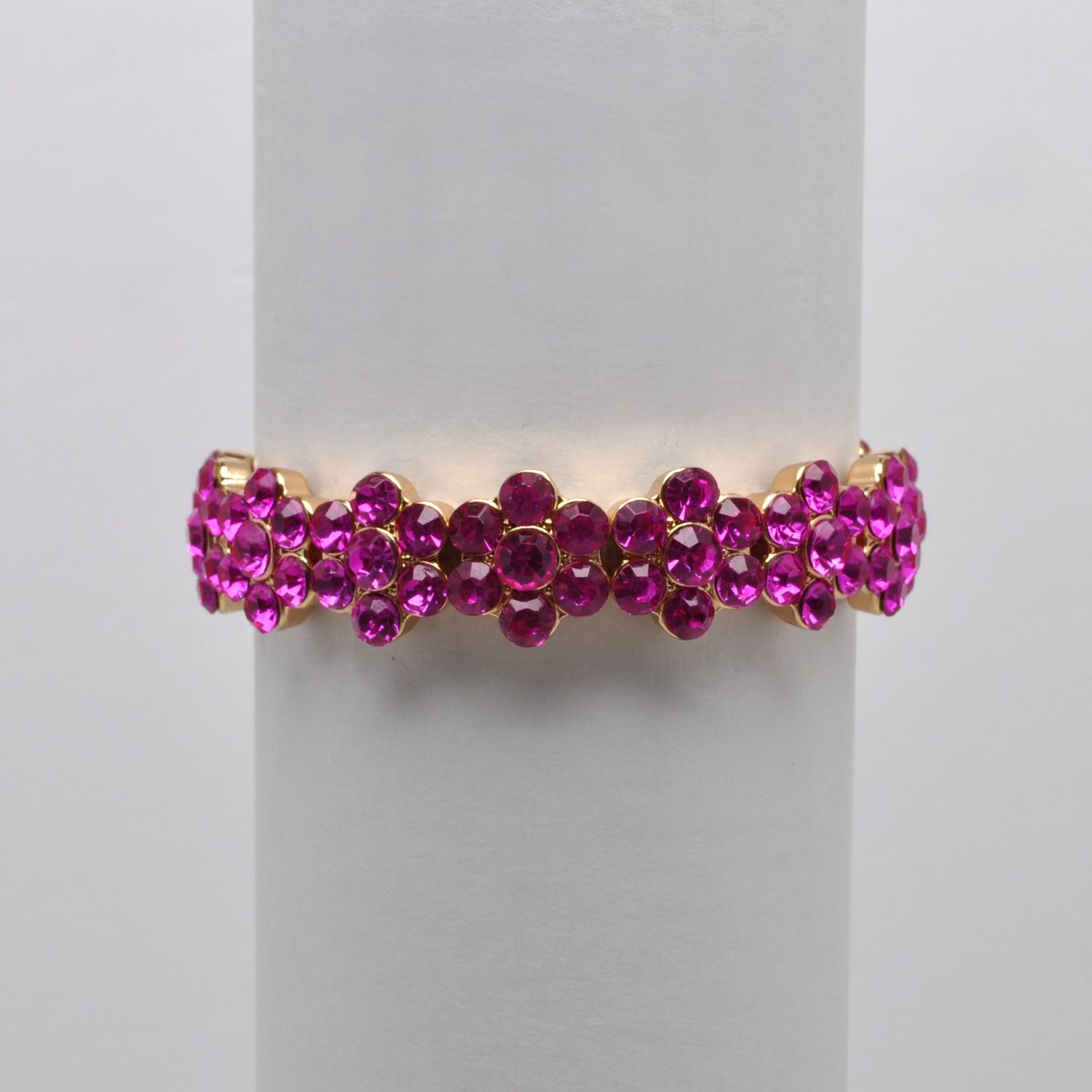 QQ1861B27G  FUSCHI/G  SM ROUND FLWR DESIGN BRCLT