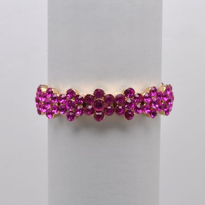 QQ1861B27G  FUSCHI/G  SM ROUND FLWR DESIGN BRCLT